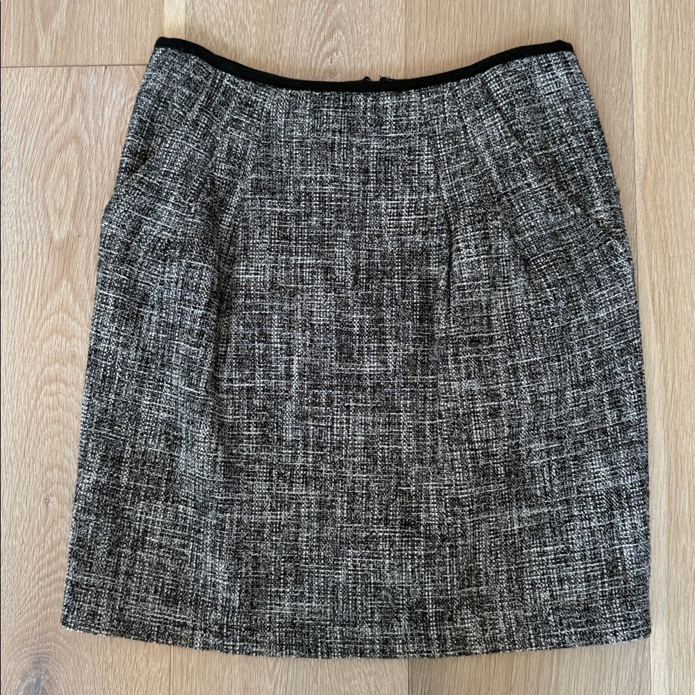 nanette lapore tweed skirt with pockets, size 0
